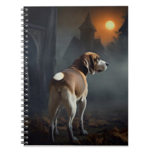 Beagle Halloween Gruselig Notizblock