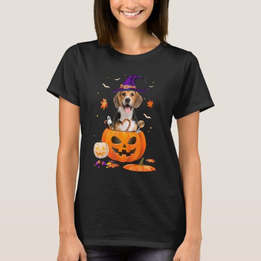 Beagle Halloween-Kostüm Halloween Hund Lover T-Shirt (Vorderseite)