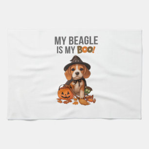 Beagle Halloween-Kostüm  Mein Beagle ist mein Boo- Geschirrtuch