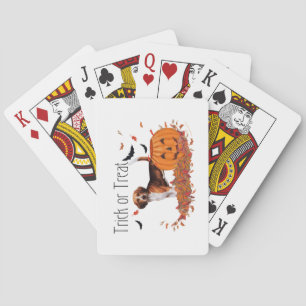 Beagle Halloween Spielkarten