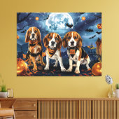 Beagle Halloween Spooky Leinwanddruck (Insitu (Wohnzimmer))