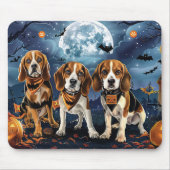 Beagle Halloween Spooky Mousepad (Vorne)