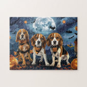 Beagle Halloween Spooky Puzzle (Horizontal)