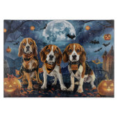 Beagle Halloween Spooky Schneidebrett (Vorderseite)