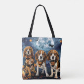 Beagle Halloween Spooky Tasche (Rückseite)