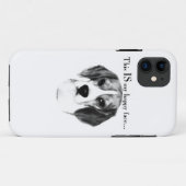 Beagle Happy Face; Happy Beagle; Grumpy Beagle Case-Mate iPhone Hülle (Rückseite (Horizontal))