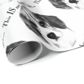 Beagle Happy Face; Happy Beagle; Grumpy Beagle Geschenkpapier (Rolleneckpunkt)