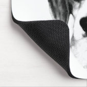 Beagle Happy Face; Happy Beagle; Grumpy Beagle Mousepad (Ecke)