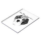 Beagle Happy Face; Happy Beagle; Grumpy Beagle Notizblock (Linke Seite)