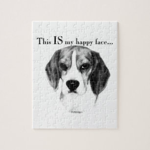 Beagle Happy Face; Happy Beagle; Grumpy Beagle Puzzle