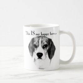 Beagle Happy Face Kaffeetasse