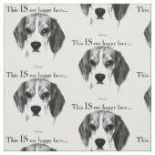 Beagle Happy Face Stoff (Muster)