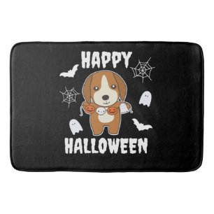 Beagle Happy Halloween Dog Kostüm Badematte
