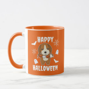 Beagle Happy Halloween Dog Kostüm Tasse