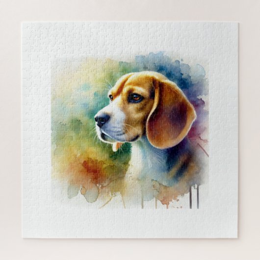 Beagle Harrier Dog 010824AREF102 - Watercolor Puzzle (Vertikal)
