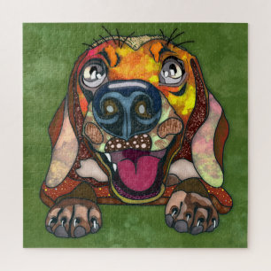 Beagle hässlich gegenüber Jigsaw Puzzle