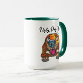 Beagle hässliche Hunde Gesicht Tasse (VorderseiteRechts)