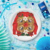 Beagle-hässliche Weihnachtsstrickjacke Pappteller (Party)