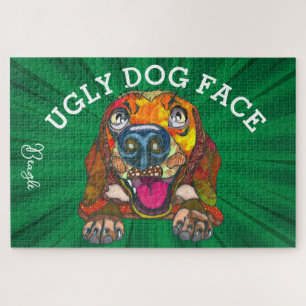 Beagle hässlicher Hund Gesicht 1000 Teile Puzzle