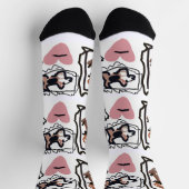 Beagle hearts  socken (Oben)