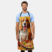 Beagle Herbst Erntedank Schürze (Getragen)