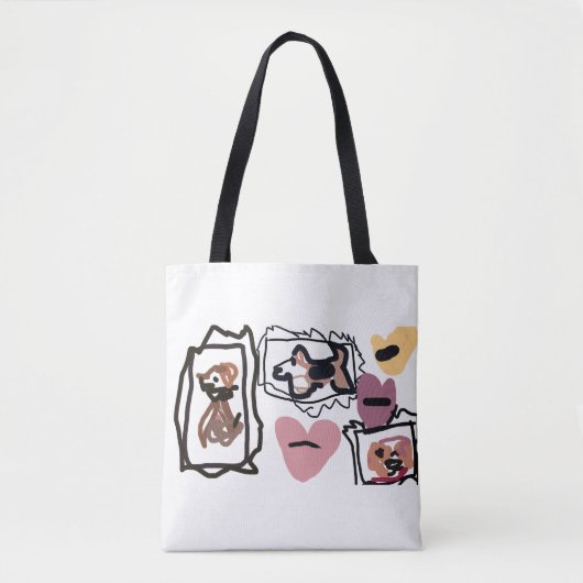 Beagle-Herzen Tasche (Vorderseite)