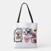 Beagle-Herzen Tasche (Rückseite)