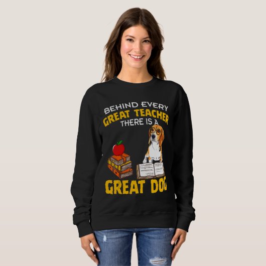 Beagle hinter jedem großen Lehrer gibt es eine gro Sweatshirt (Vorne ganz)