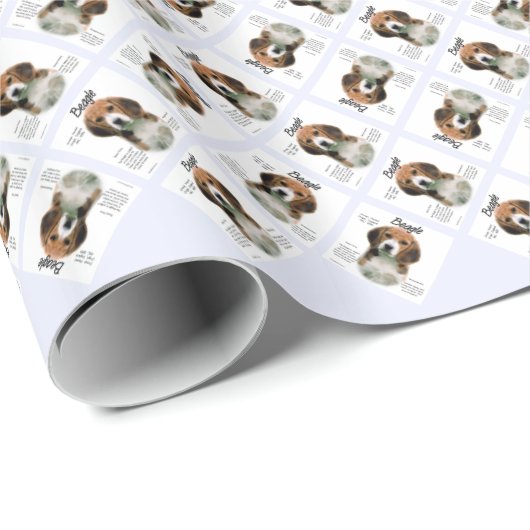 Beagle History; alles über Beagle Geschenkpapier (Rolleneckpunkt)