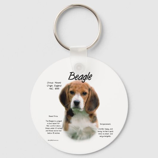 Beagle History; alles über Beagle Schlüsselanhänger (Vorderseite)