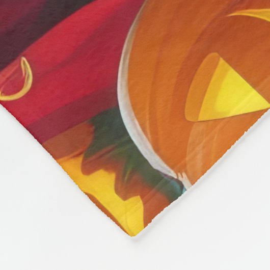 Beagle Hogs Pumpkin Halloween Funny Fleecedecke (Ecke)