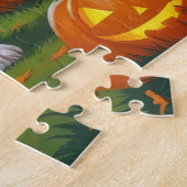 Beagle Hogs Pumpkin Halloween Funny Puzzle (Seite)