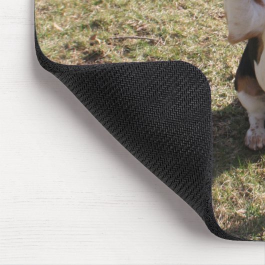 Beagle-hohe fünf Mausunterlage Mousepad (Ecke)