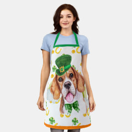 Beagle Holiday Wohngestaltung St Patrick's Day Hun Schürze