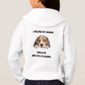 Beagle Hound 100 Tage Hoodie (Rückseite)