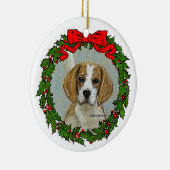 Beagle Hound Art Keramik Ornament (Rechts)