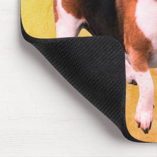 Beagle Hound Dawg Niedlich Mousepad (Ecke)