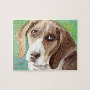 Beagle Hound Dog Art Puzzles