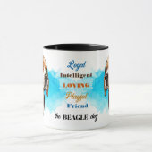 Beagle Hound Dog Loyal Friend Tasse (Zentrum)