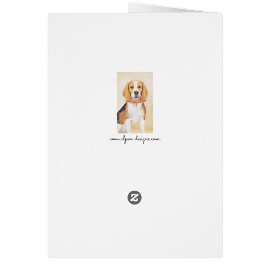 Beagle Hound Dog Malerei Original Tierart (Hinten)