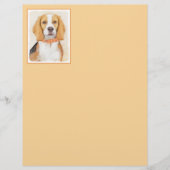 Beagle Hound Dog Malerei Original Tierart (Vorderseite)