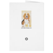 Beagle Hound Dog Malerei Original Tierart (Hinten)