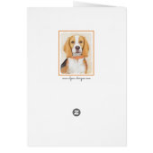 Beagle Hound Dog Malerei Original Tierart (Hinten)