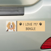 Beagle Hound Dog Malerei Original Tierart Autoaufkleber (Auf Auto)