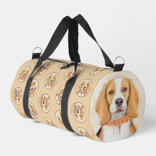 Beagle Hound Dog Malerei Original Tierart Duffle Bag