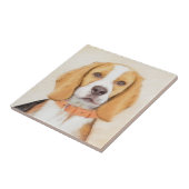 Beagle Hound Dog Malerei Original Tierart Fliese (Seite)
