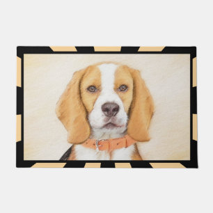 Beagle Hound Dog Malerei Original Tierart Fußmatte