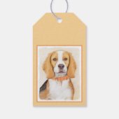 Beagle Hound Dog Malerei Original Tierart Geschenkanhänger (Rückseite)