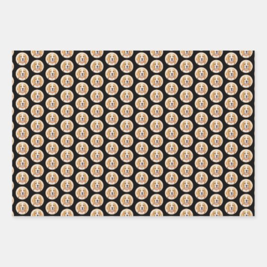 Beagle Hound Dog Malerei Original Tierart Geschenkpapier Set (Vorderseite 3)