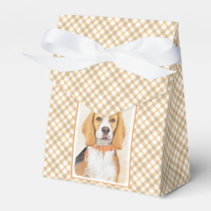 Beagle Hound Dog Malerei Original Tierart Geschenkschachtel